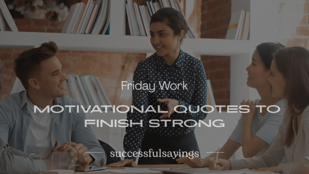 200+ Friday Work Motivational Quotes to Finish Strong