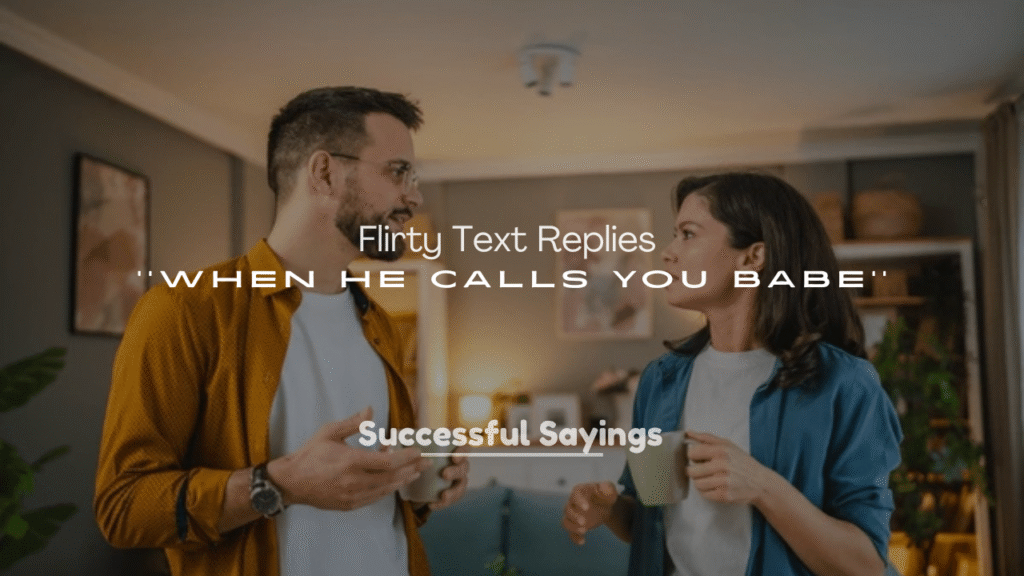250+ Flirty Text Replies When He Calls You Babe