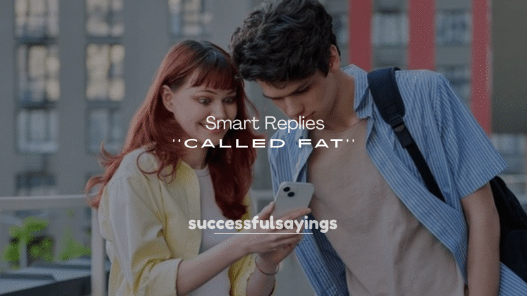 250+ Smart Replies to Being Called Fat
