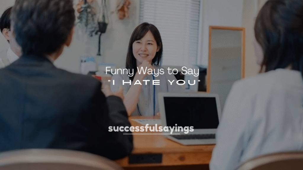 250+ Funny Ways to Say “I Hate You”