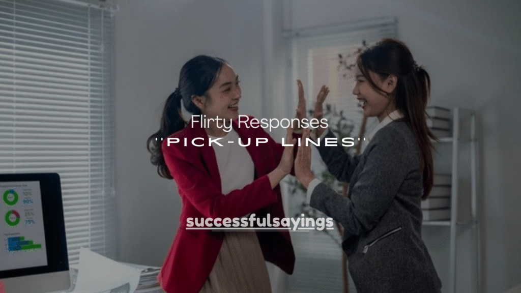 150+ Flirty Responses to Pick-Up Lines (Cute, Witty & Confident)